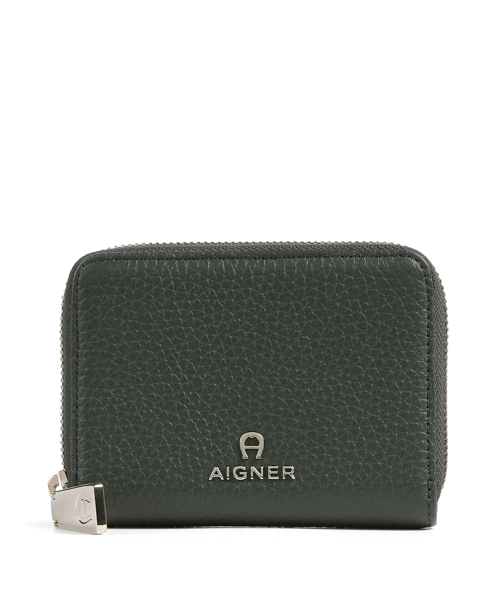  Aigner Ivy Portafoglio pelle granulata verde scuro  