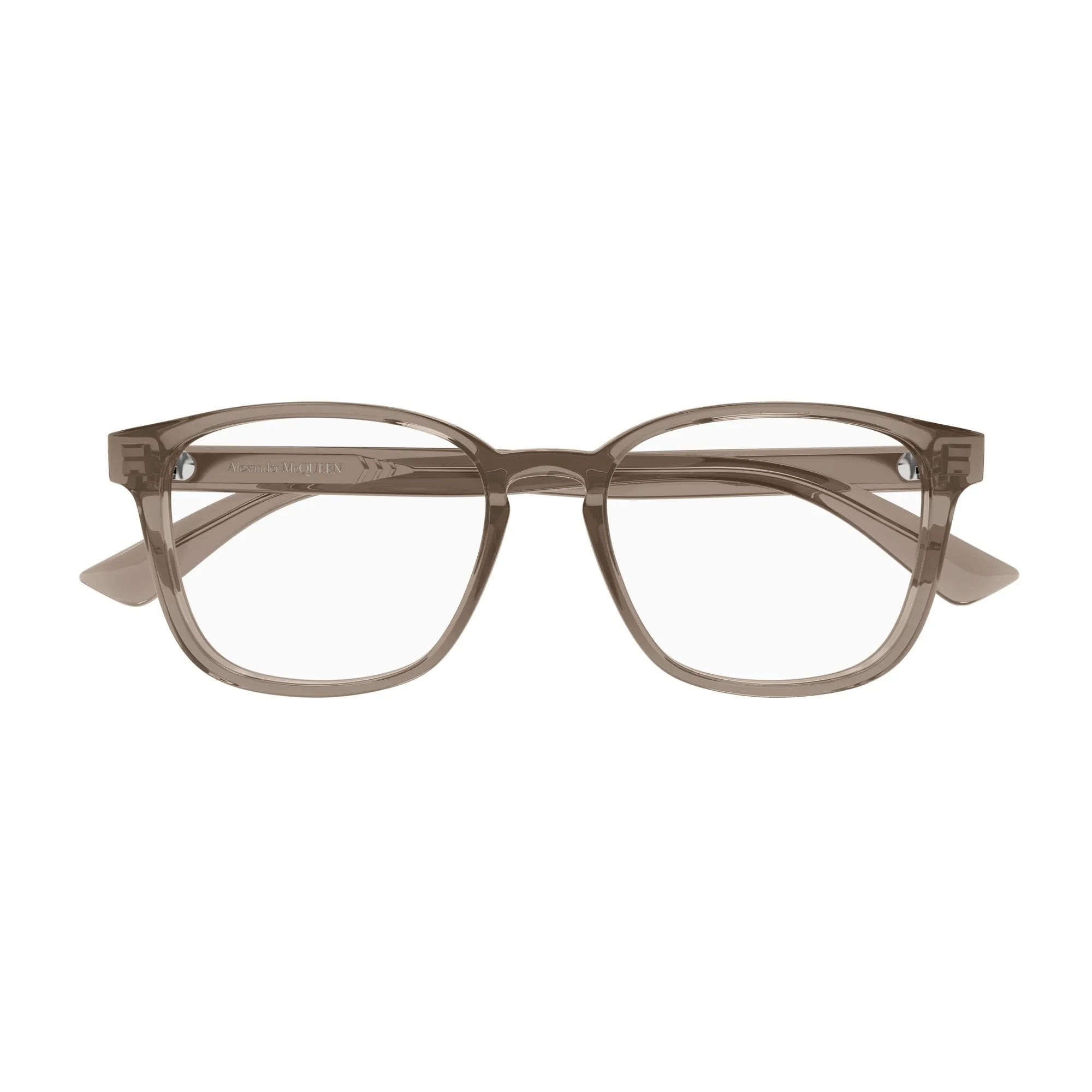   Alexander McQueen AM0462O - 005 Marrone | Occhiale Da Vista Uomo 