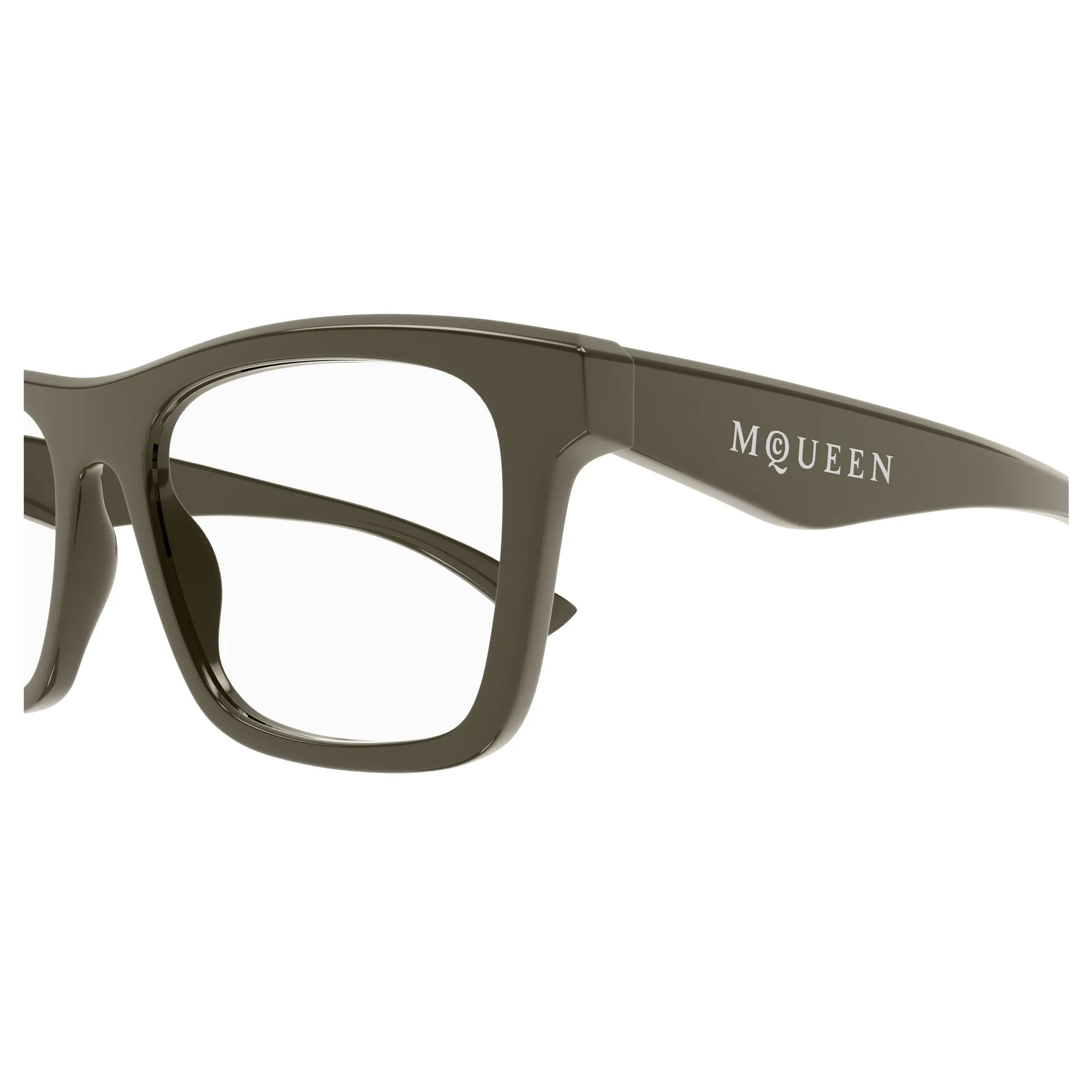   Alexander McQueen AM0475O - 005 Marrone | Occhiale Da Vista Unisex 