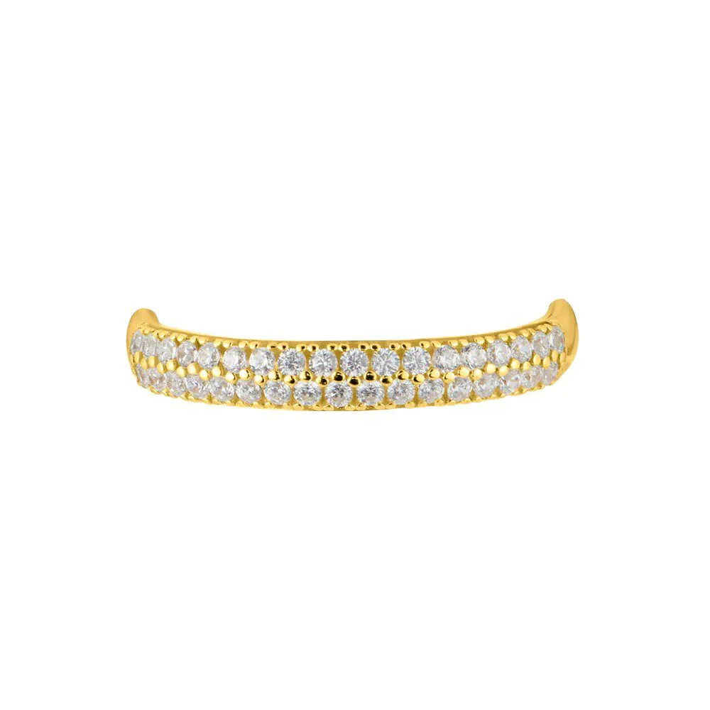 Anello Fascia Claire Oro Giallo 375/1000 Cubic Zirconia Bianco 1419383