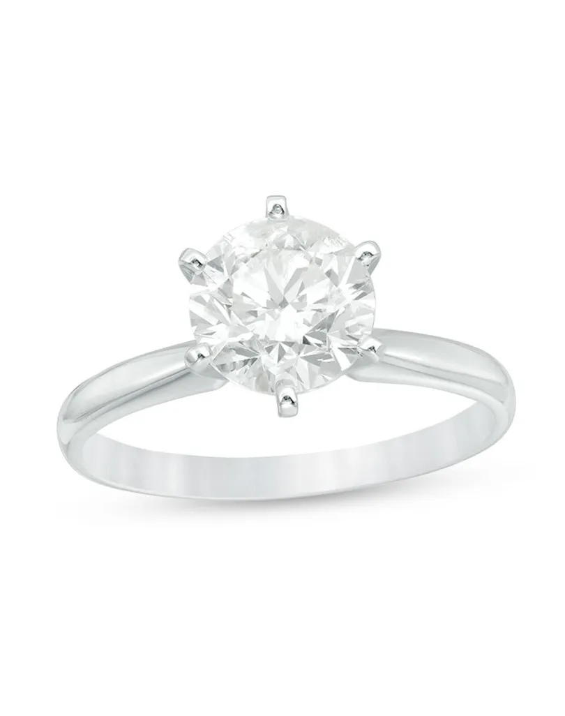 Anello Modello Glamira in Oro Bianco 18k con diamante 1 carato