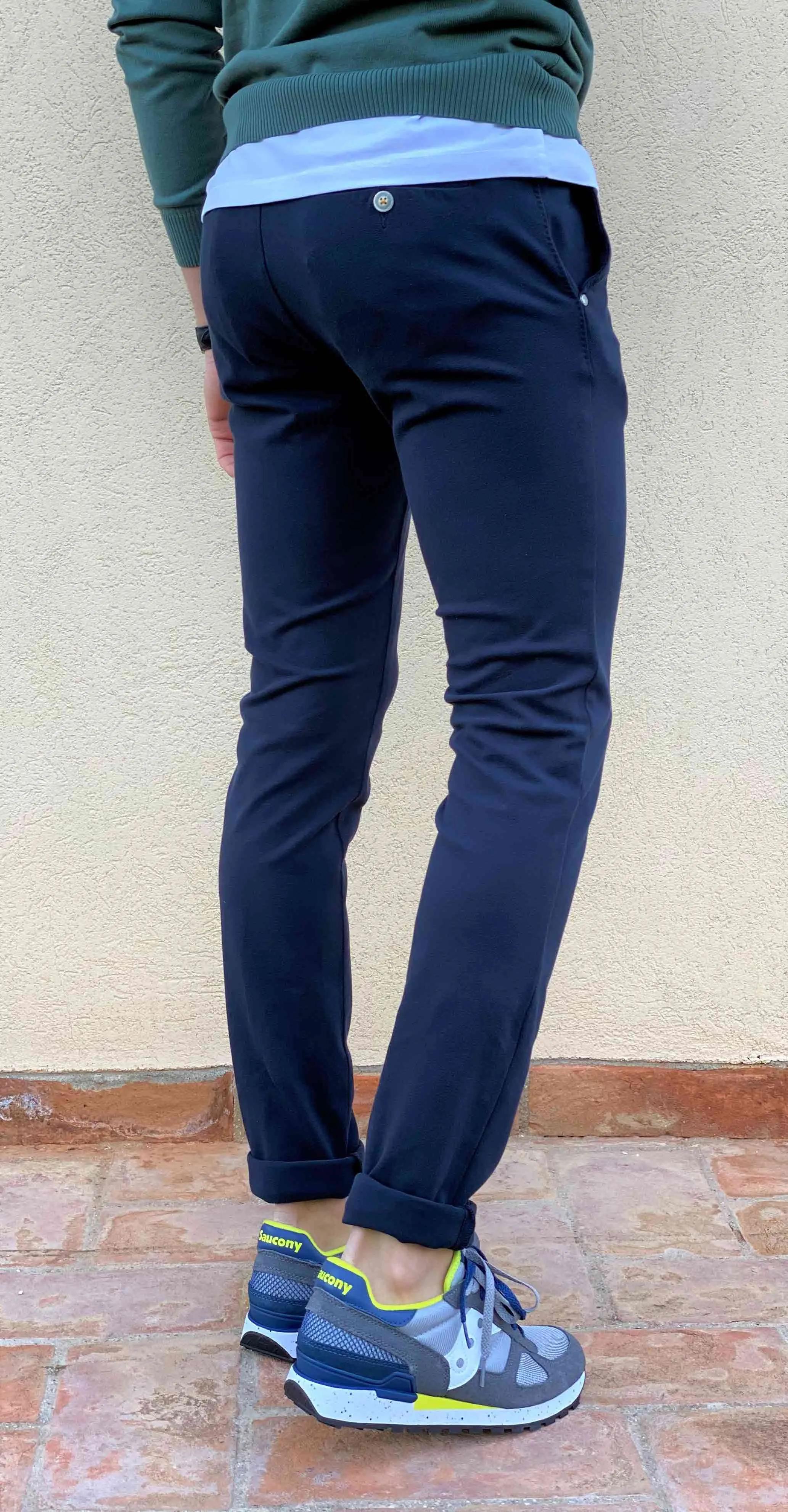 Atpco Pantalone Sasa Piquet Blu