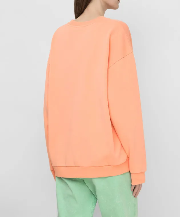 Balmain Felpa arancione VF13742B506