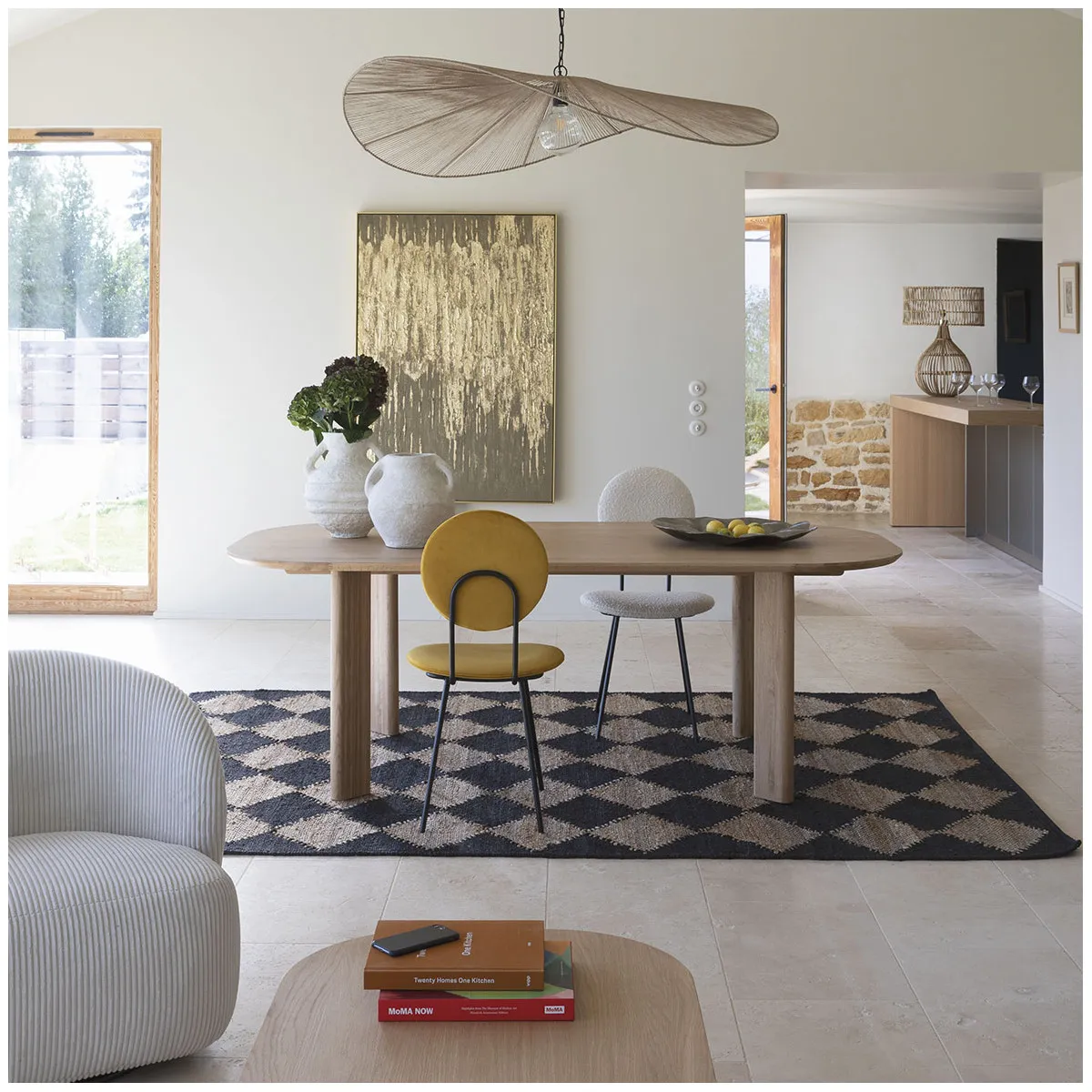  BLANC D'IVOIRE   ALBA - Suspension jute naturel | Beige