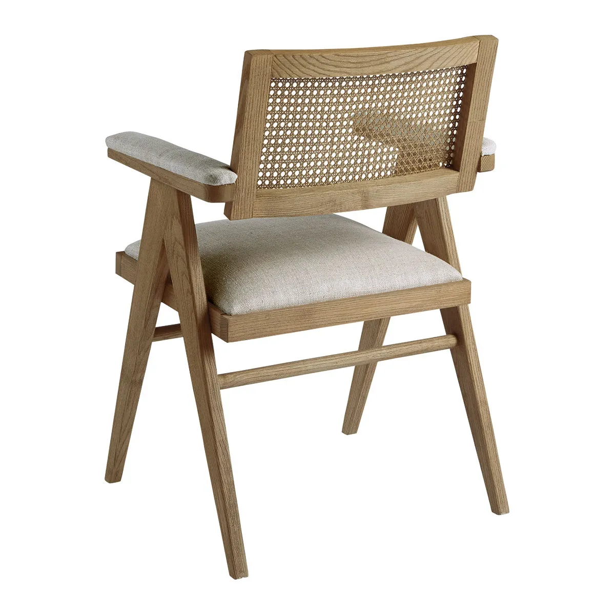  BLANC D'IVOIRE   COLBY - Fauteuil en lin écru | Beige