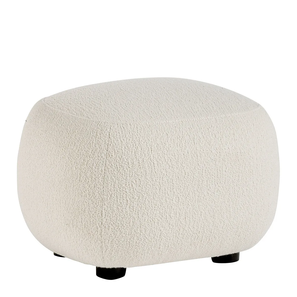  BLANC D'IVOIRE   LISETTE - Pouf lisette en bouclette | Beige