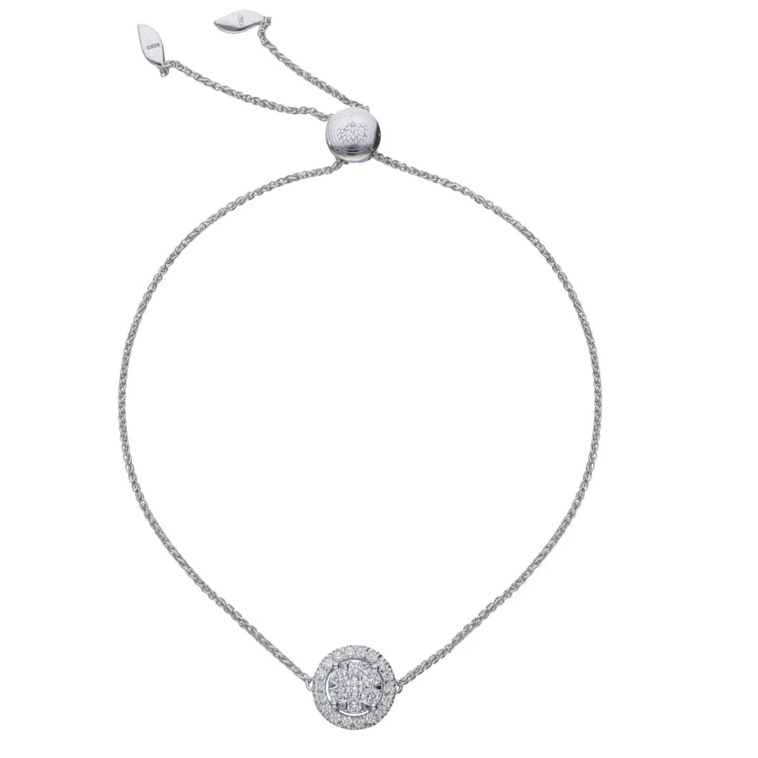 Bracciale in oro bianco e diamanti ct. 0,35
