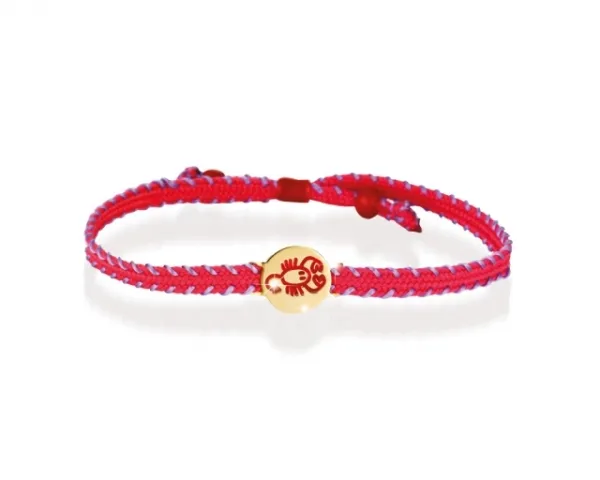Bracciale Le Bebè - Primegioie - zodiaco Scorpione in oro giallo e smalto