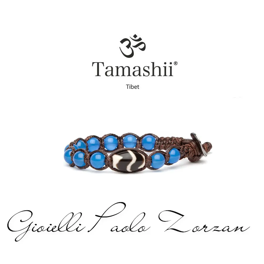 Bracciale Tamashii Shönu Serenità Agata blu BHS501-02-18