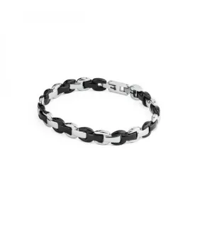 Bracciale Uomo Gioielli Brosway Diapason acciaio 316L pvd nero bdp13