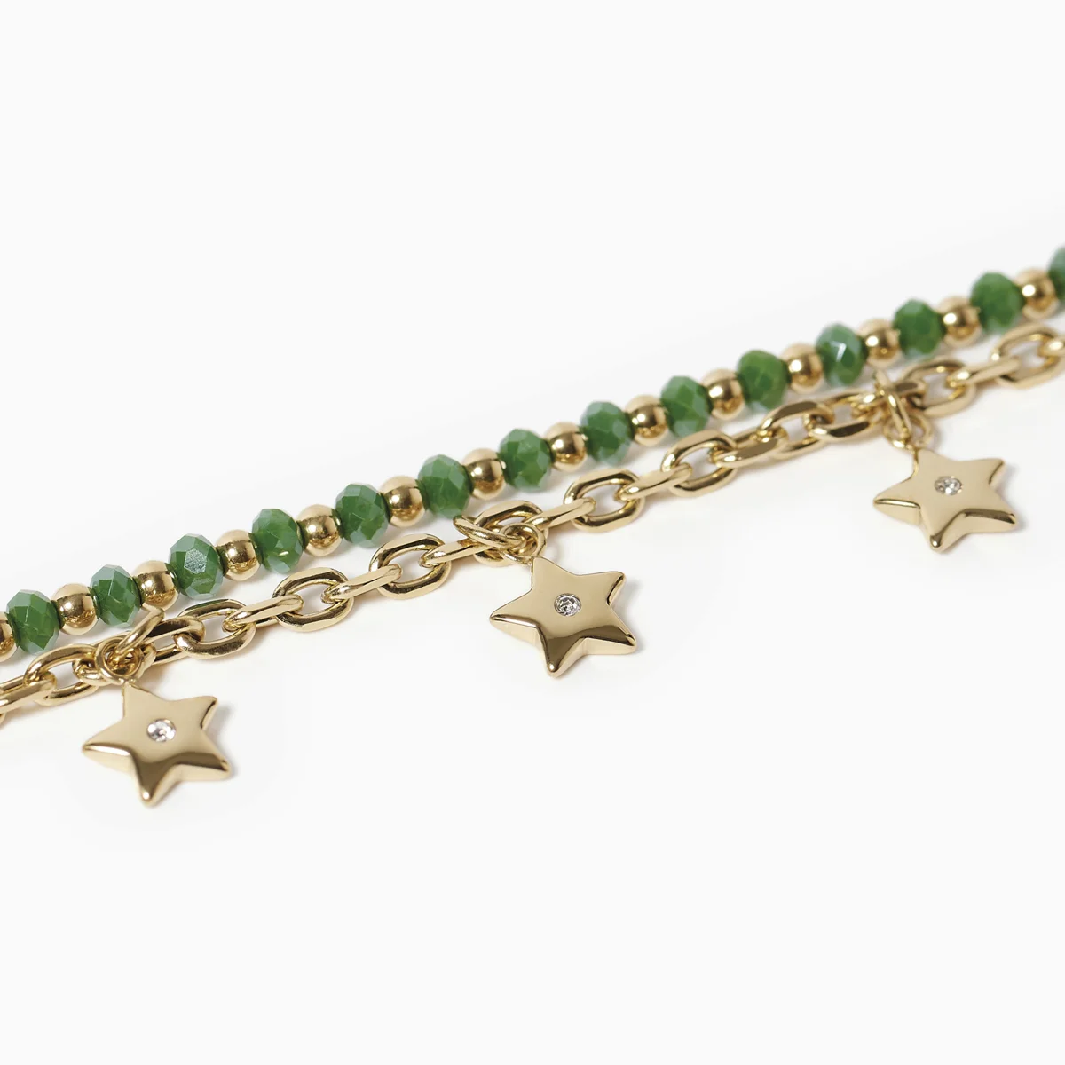 Bracciale Verde con Stelline 2Jewels 232319