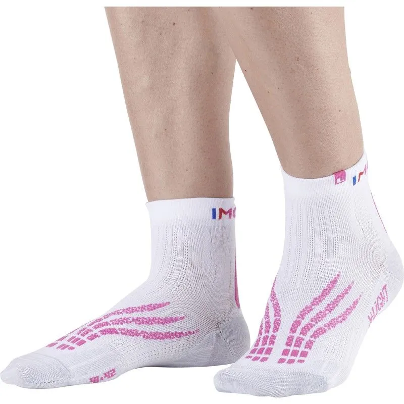 Calze da trail/corsa Monnet Run X-light (BIANCO ROSA)