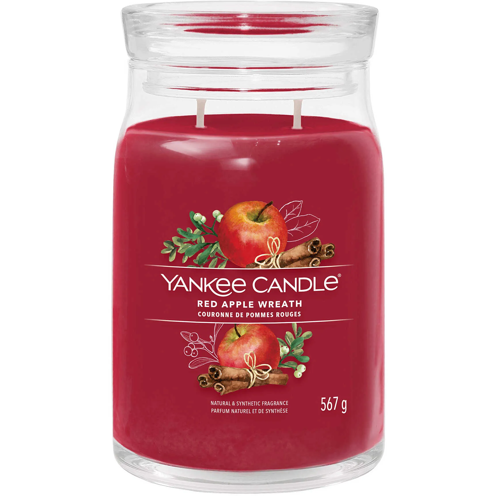 Candela Yankee Candle Giara, Grande Signature colore Rosso