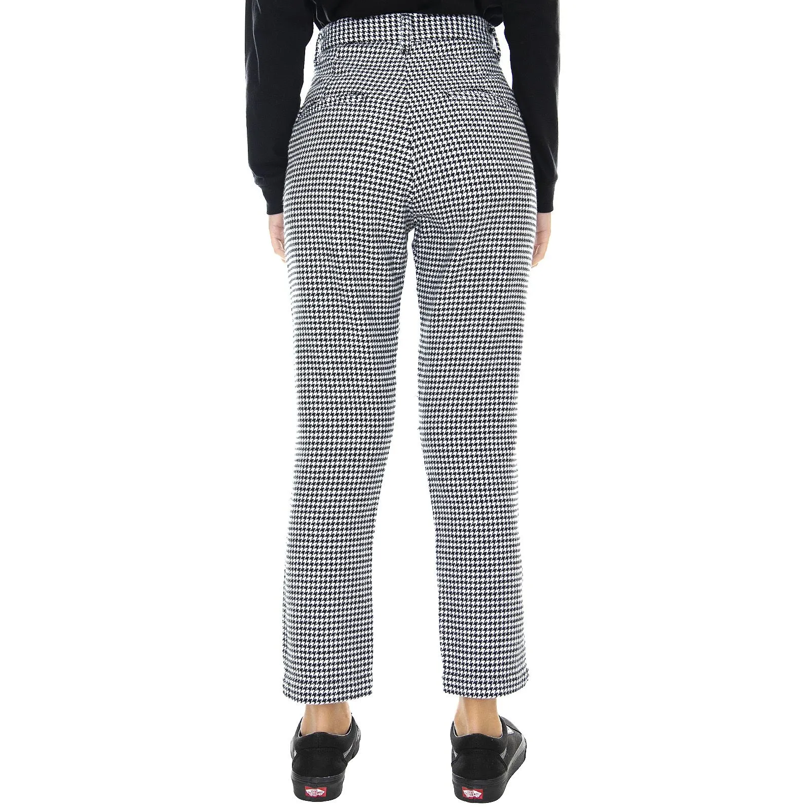 CARHARTT WIP W' Norvell Pant Black / White Check - Pantaloni Donna Bianchi / Neri    