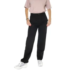CARHARTT WIP W' Pierce Double Knee Pant Black /rinsed - Pantaloni Donna Neri    