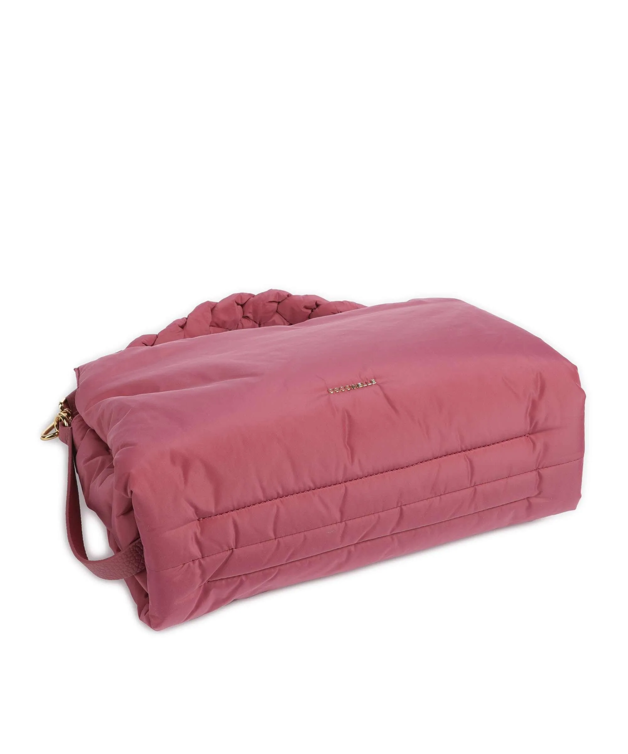  Coccinelle Boheme Puffy Nylon Borsa a spalla nylon rosa antico  