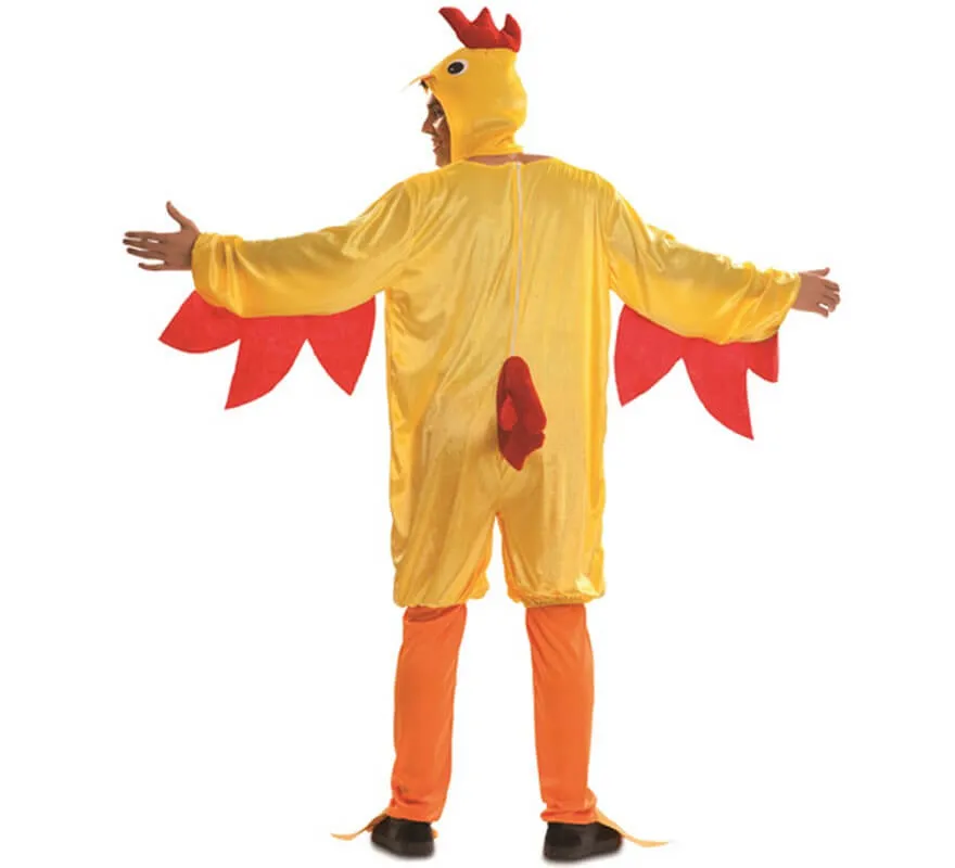 Costume gallo giallo per uomo taglia ml