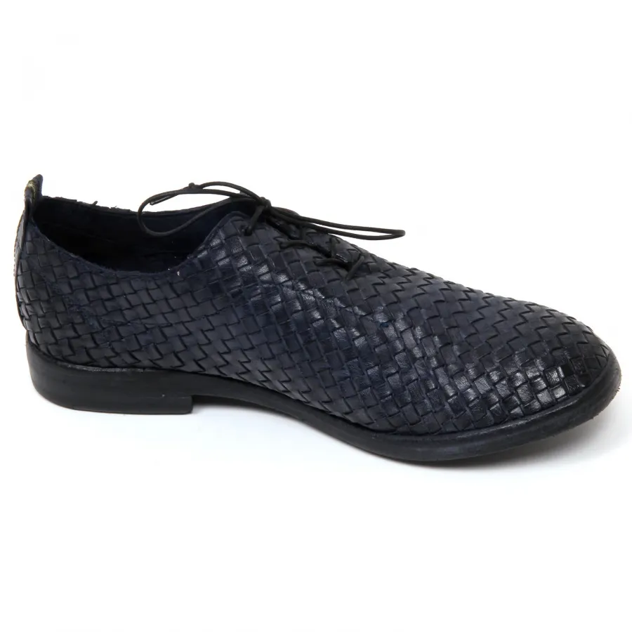 D0176 scarpa uomo SARTORI GOLD scarpa intrecciato blu shoe man