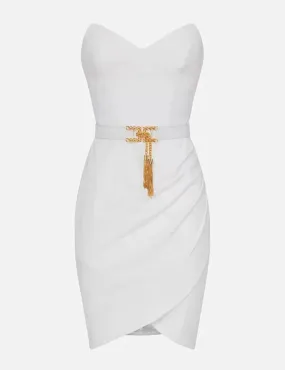 Elisabetta Franchi     Miniabito con top a bustier Avorio