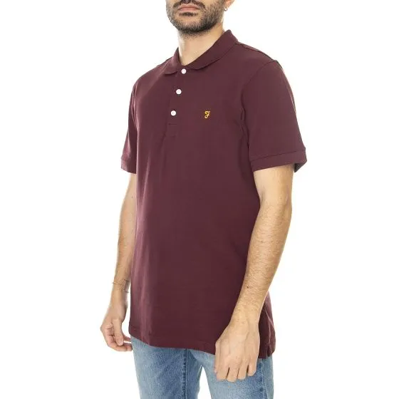 Farah Blanes SS Polo - Polo Uomo Bordeaux    