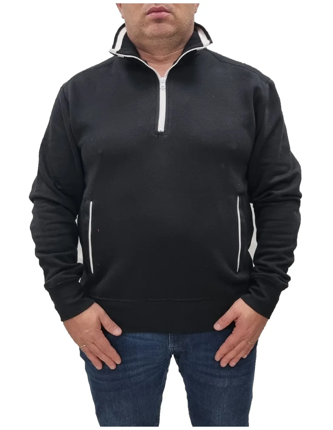Felpa mezza zip polo PACIFIC