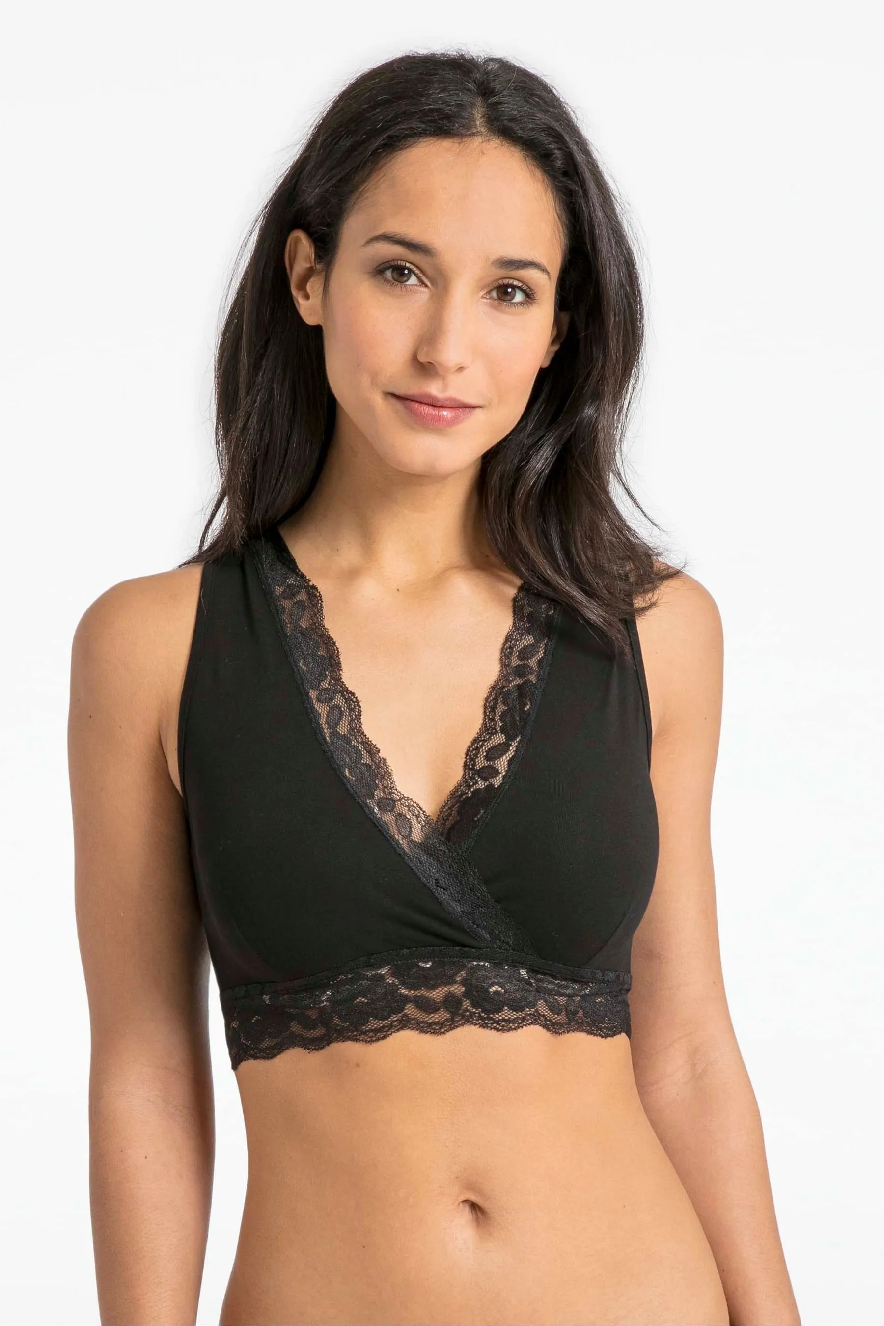 JoJo Maman - Reggiseni del pigiama premaman e per allattamento con Pizzo