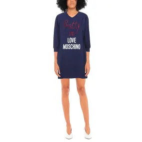 Love Moschino abito corto blu   