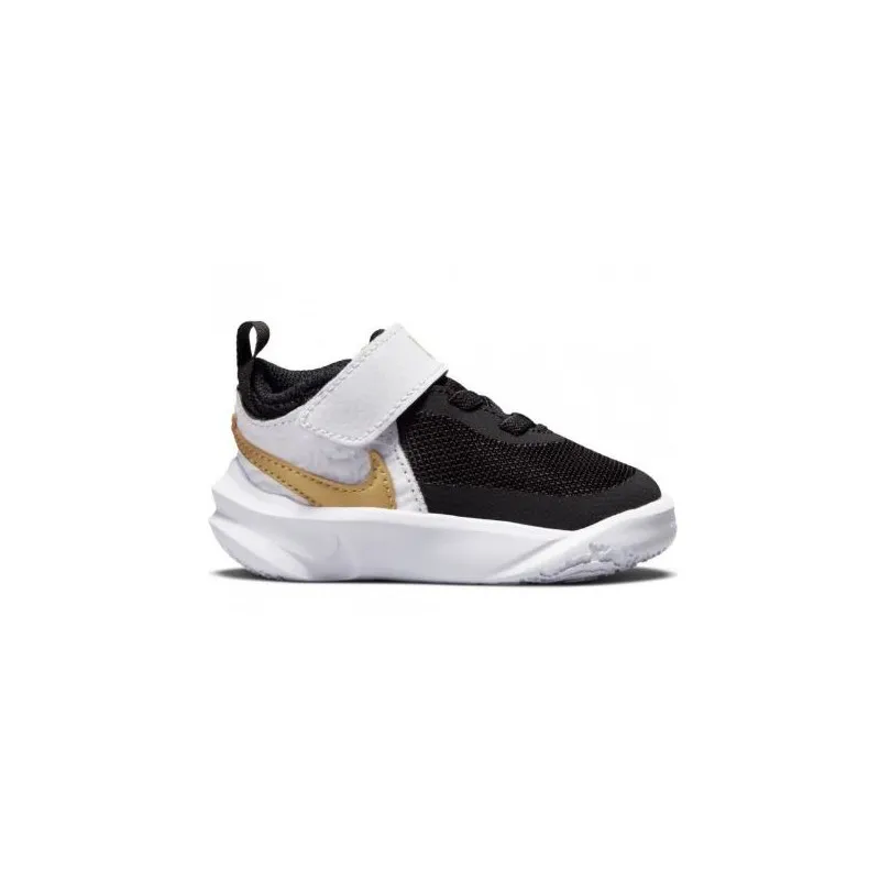 Nike Junior Team Hustle D 10 (Td) Scarpa Basket Nero/Bianco/Gold Junior