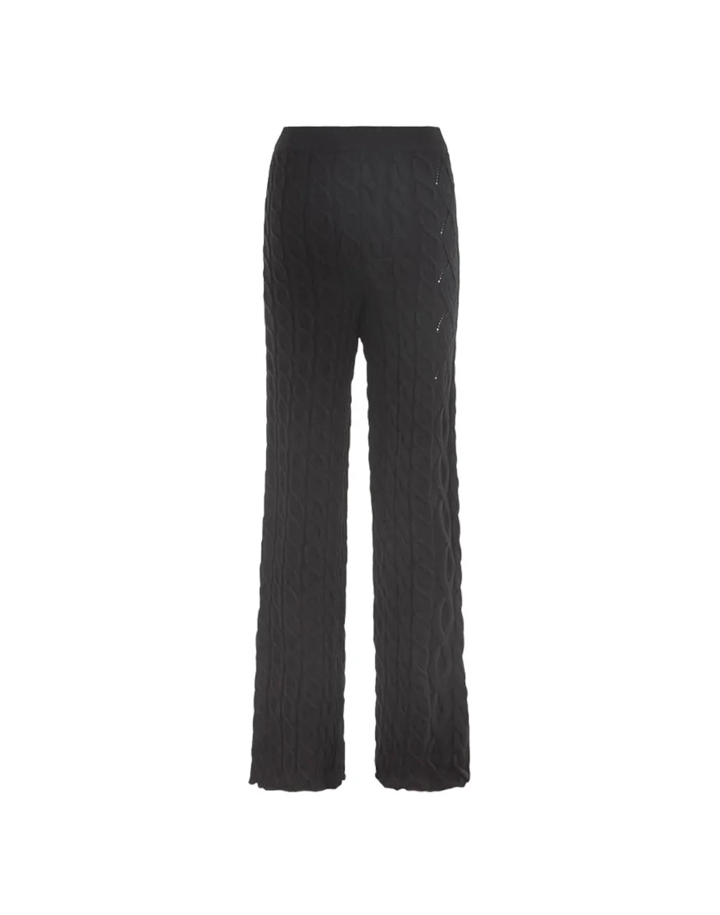 PANTALONE AMPIO CON MOTIVO A TRECCE E LOSANGHE