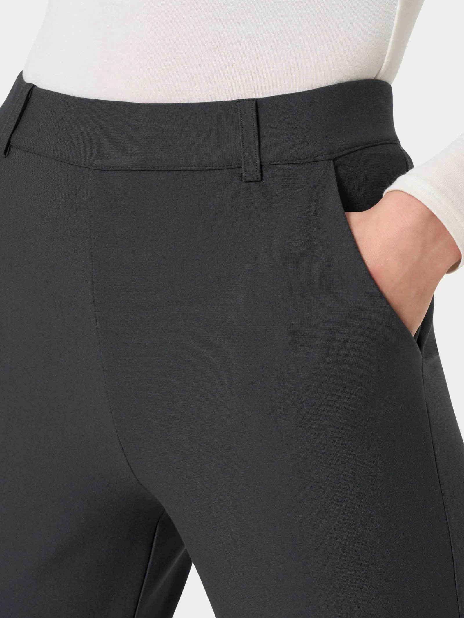 Pantalone chino slim con tasche in Compact - Smoky