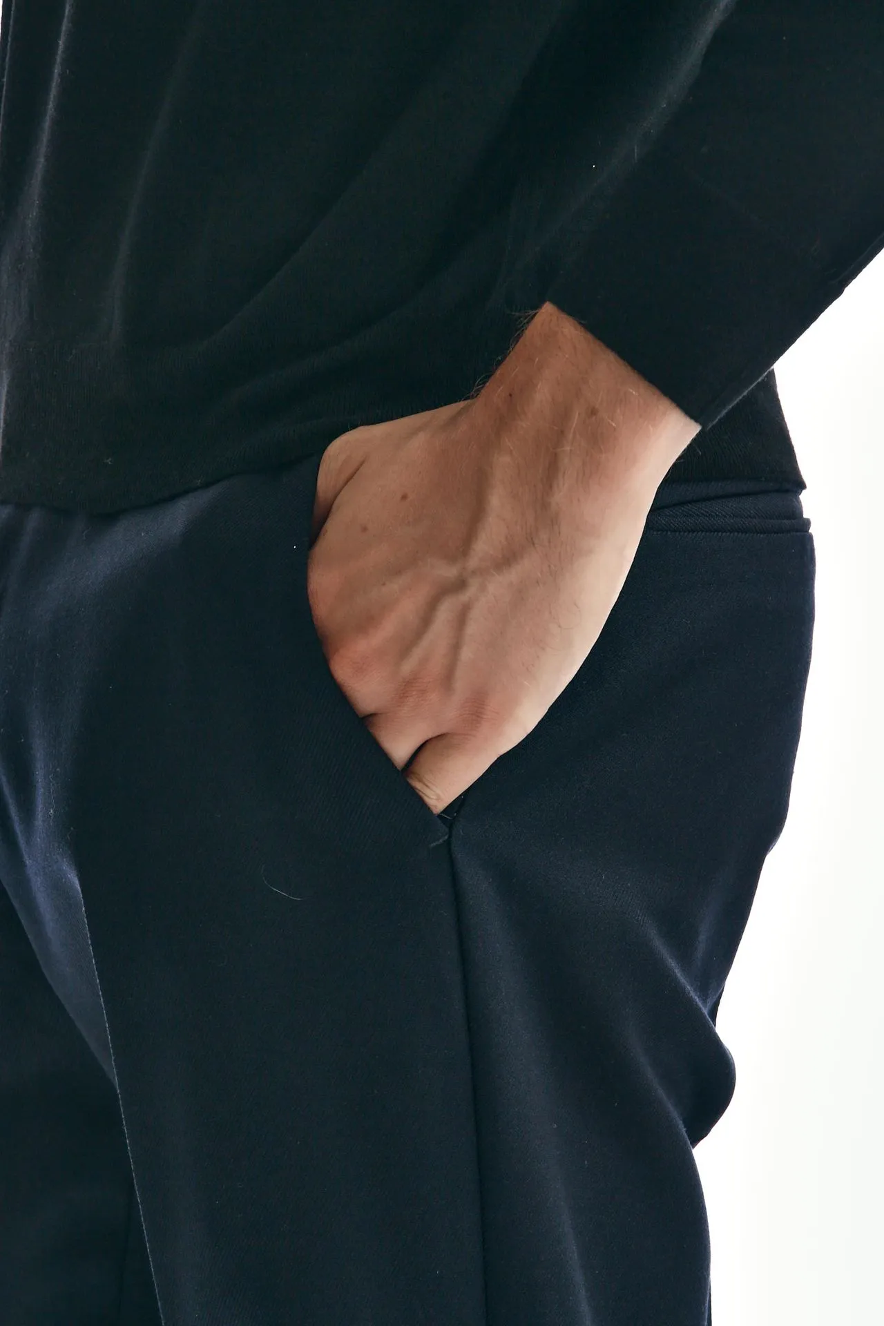 Pantalone EDGE REBEL lana blu 
