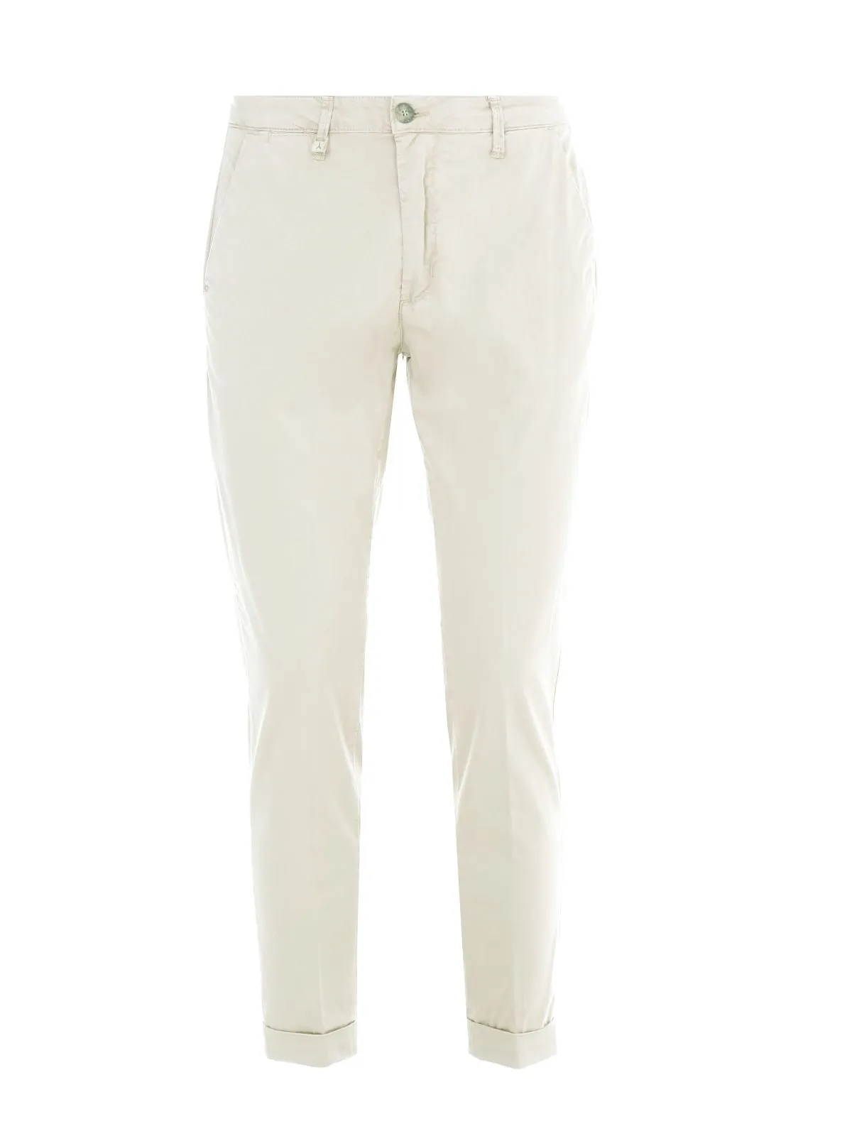 PANTALONE "FIORENTINO 02" PANNA IN COTONE
