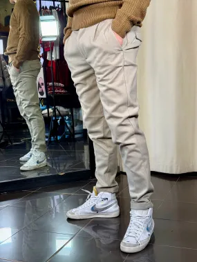 Pantalone Slim beige 578