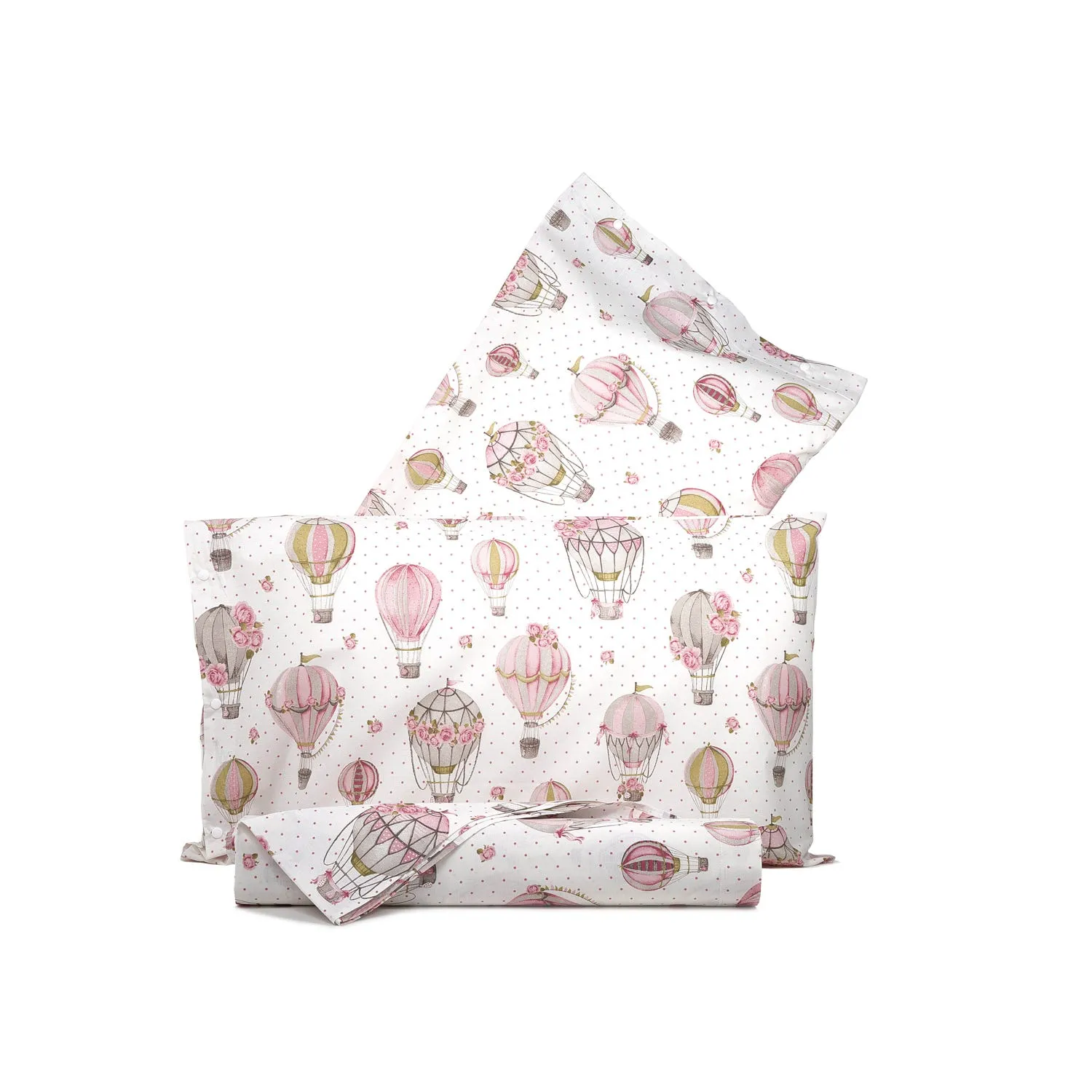 Parure copripiumino matrimoniale mongolfiere rosa - SmartDecoHome 