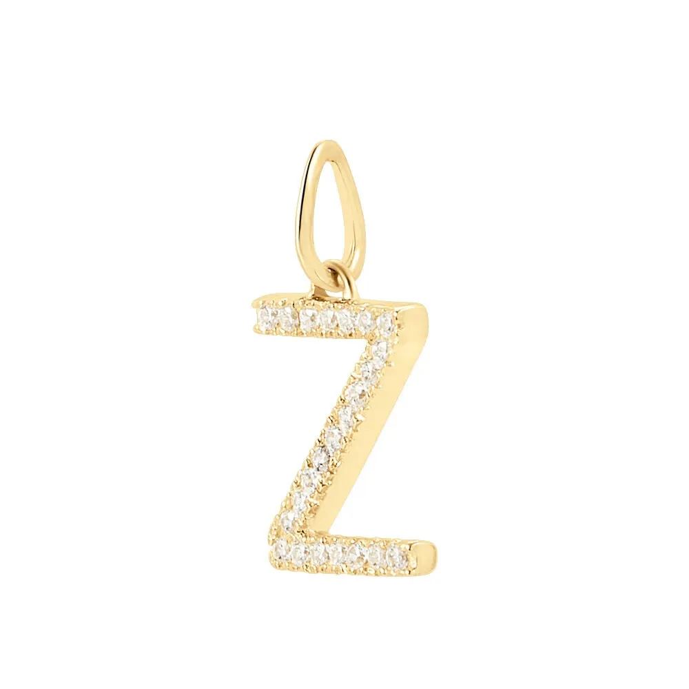 Pendente Lettera Z Poème Oro Giallo 375/1000 Cubic Zirconia Bianco 1428101
