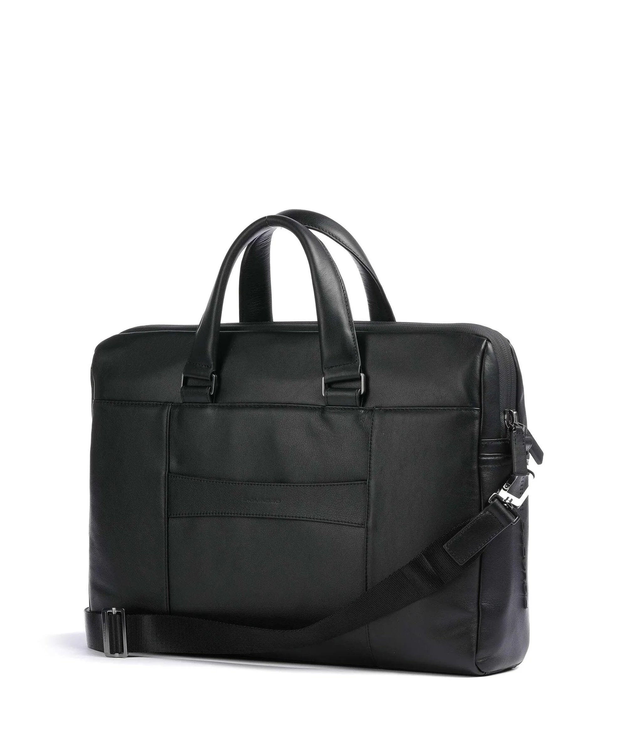  Piquadro Urban Cartella 15″ pelle di vacchetta grana nero  