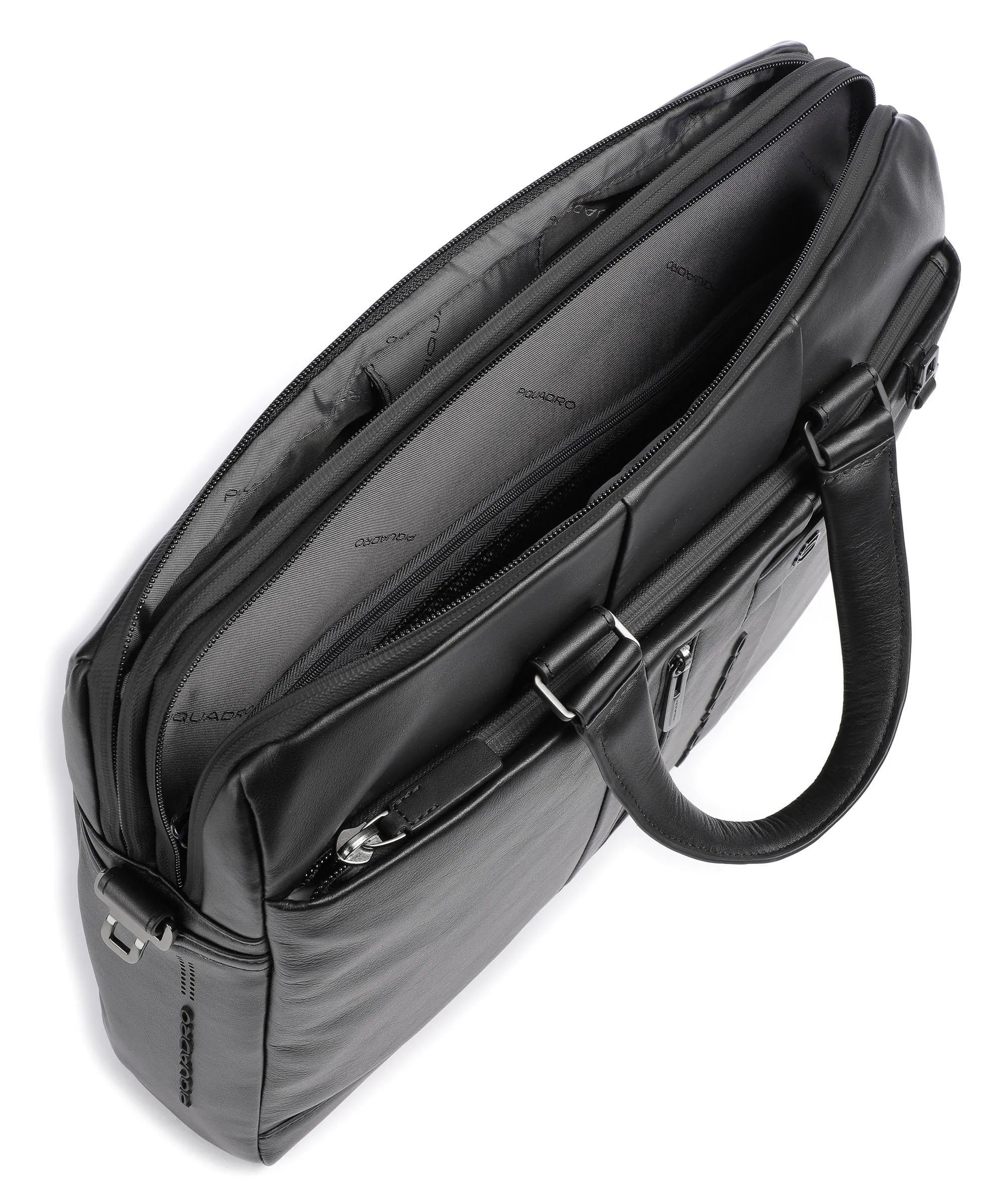  Piquadro Urban Cartella 15″ pelle di vacchetta grana nero  