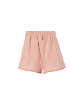 Shorts Anissa garza di lino rosa