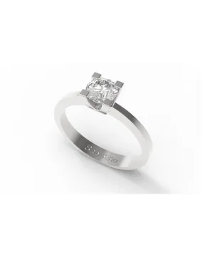 Solitario Diamante 1 carato in oro bianco 18k SG87657