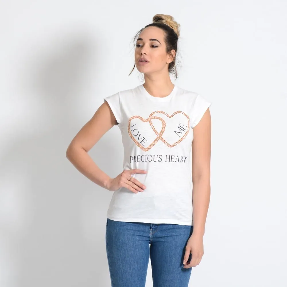 T-shirt donna stampa love me