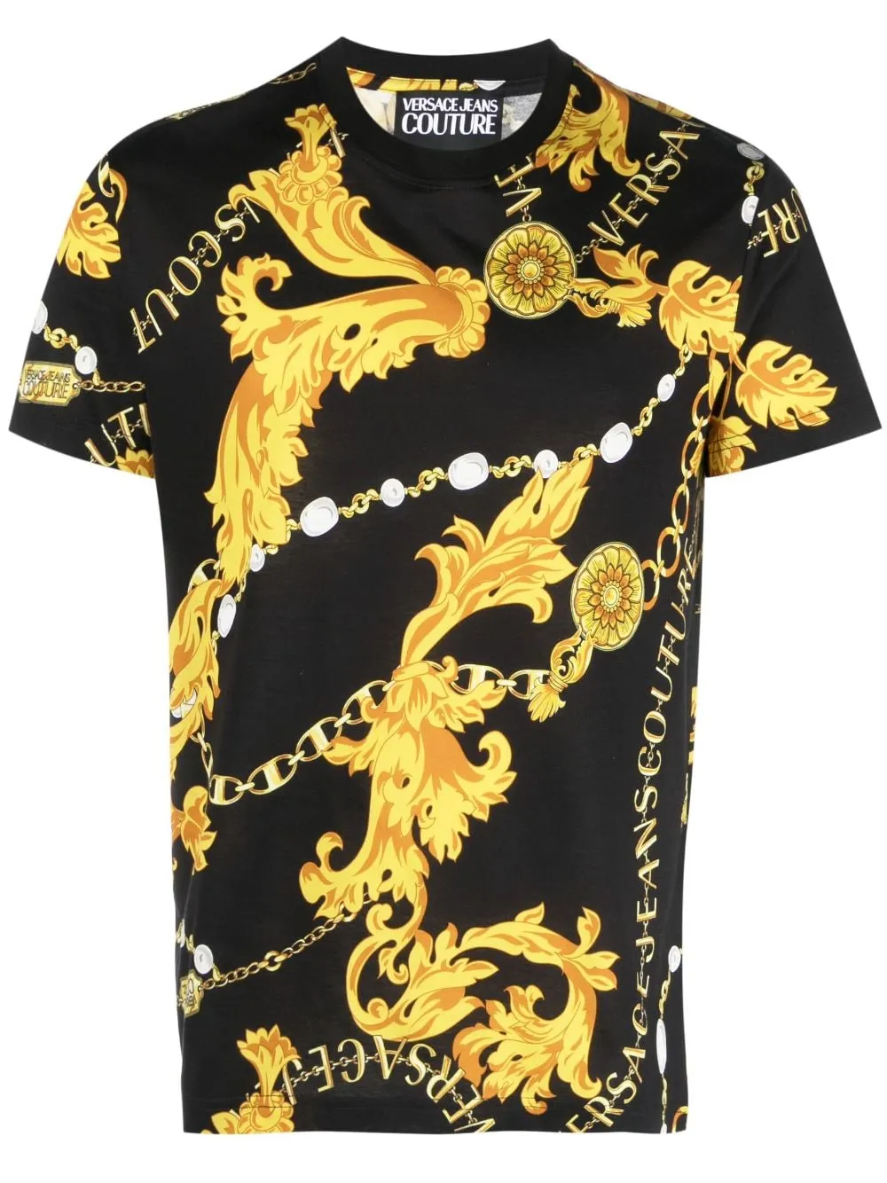 t-shirt stampa barocca all over