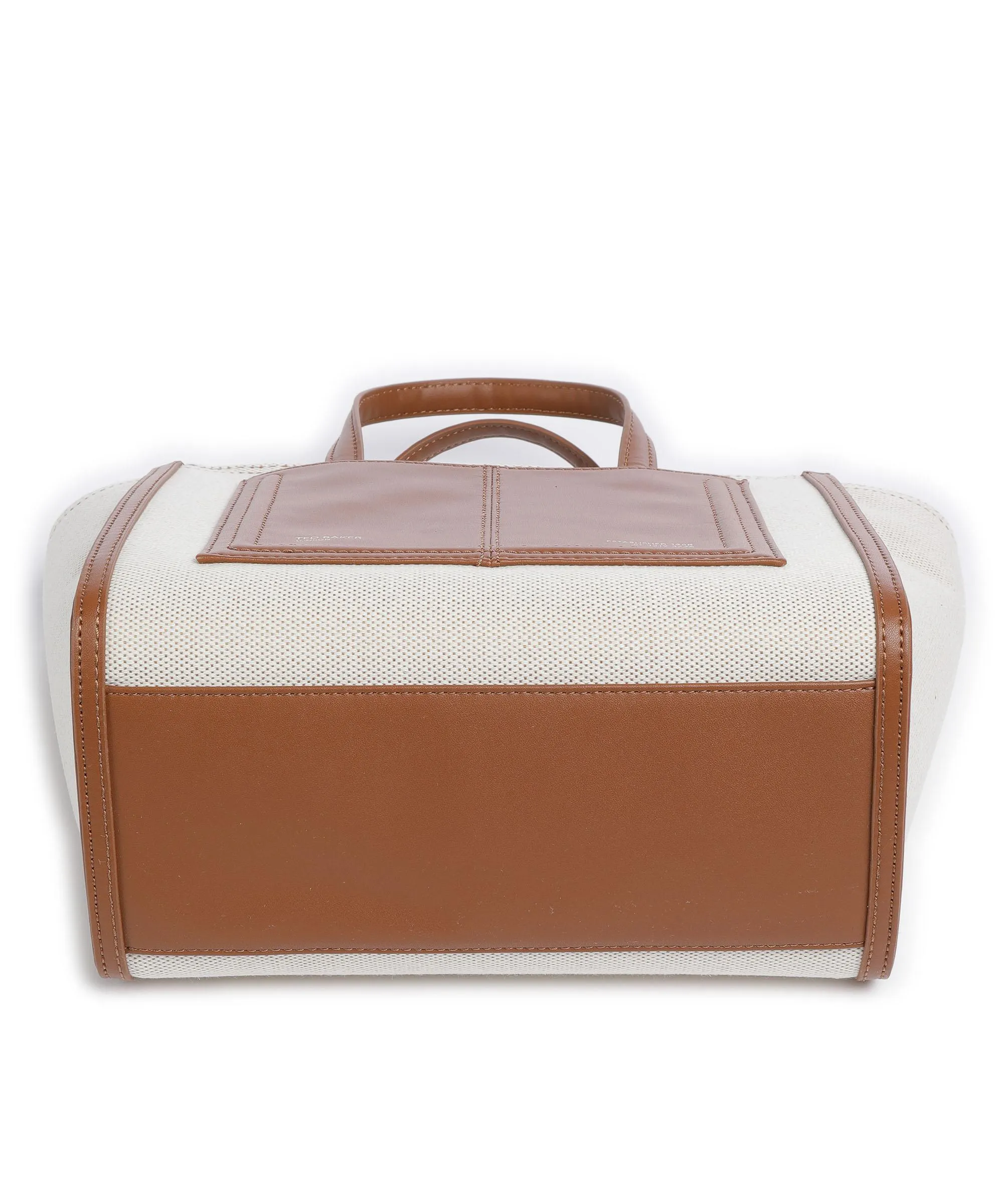  Ted Baker Aksanna Borsa a mano cotone avorio/marrone  