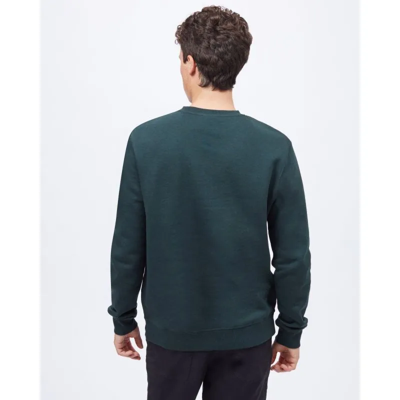 Tentree Treefleece Classic Crew Sweatshirt da uomo (verde foresta scuro)