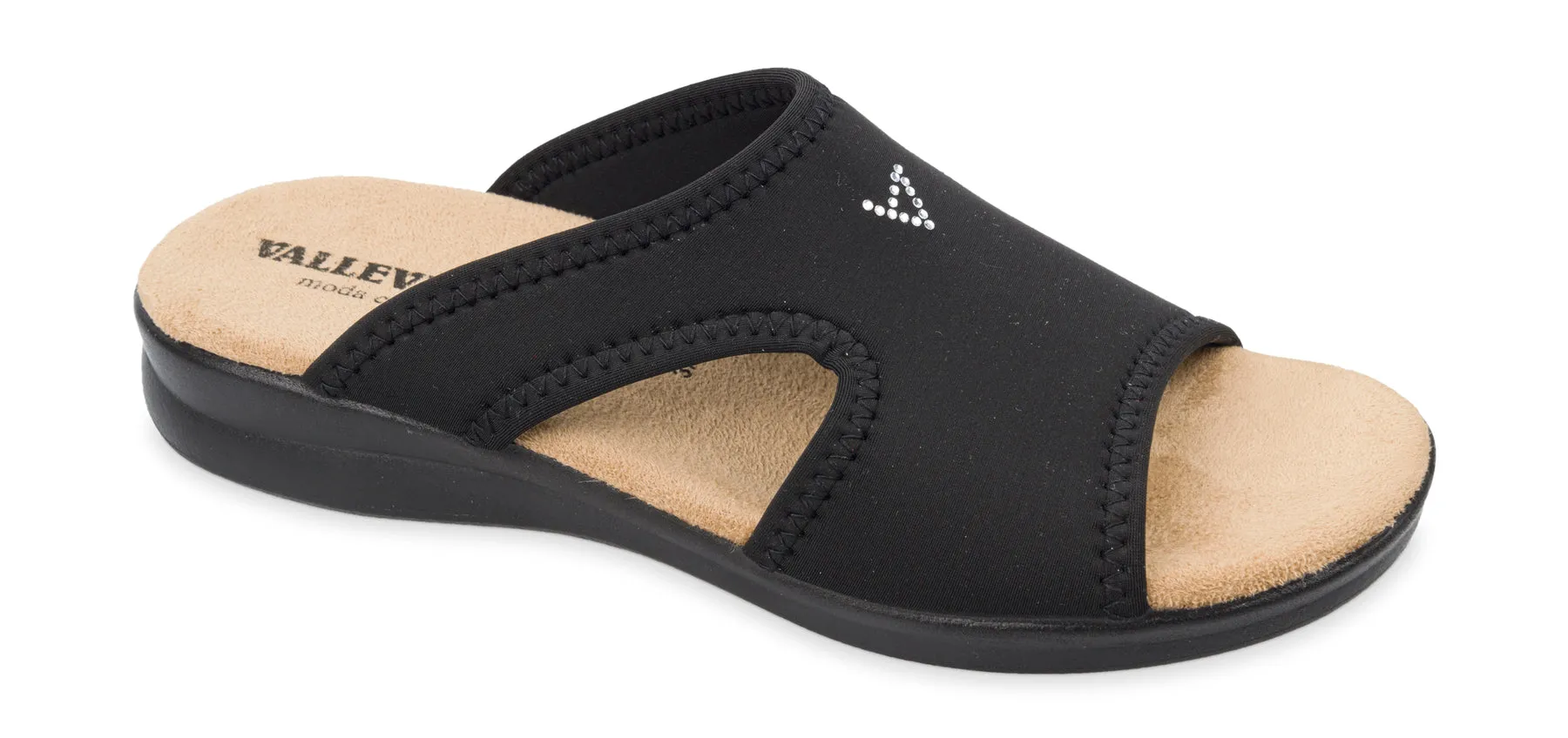 VALLE VERDE Ciabatta Donna - 25321 Nero  